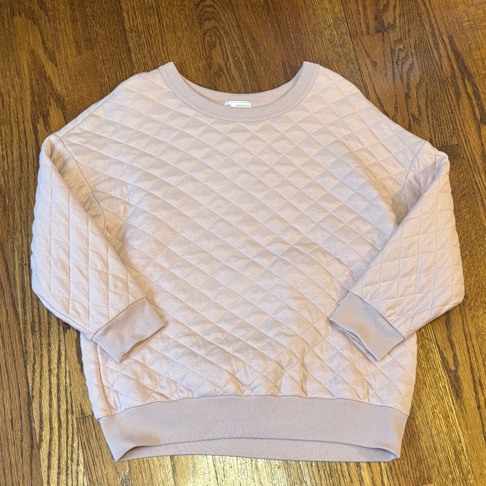 Quilted Blush Pink Top